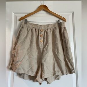 NWT MATE the label linen shorts 2X